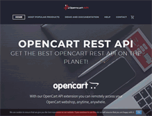 Tablet Screenshot of opencart-api.com